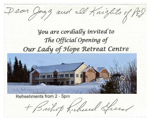 Bishop Grecco Invites the&nbsp;Knights